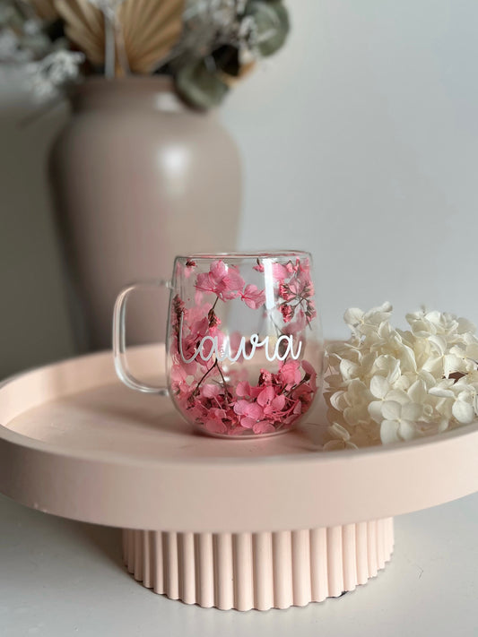 Tasse fleurie - Personnalisation au choix