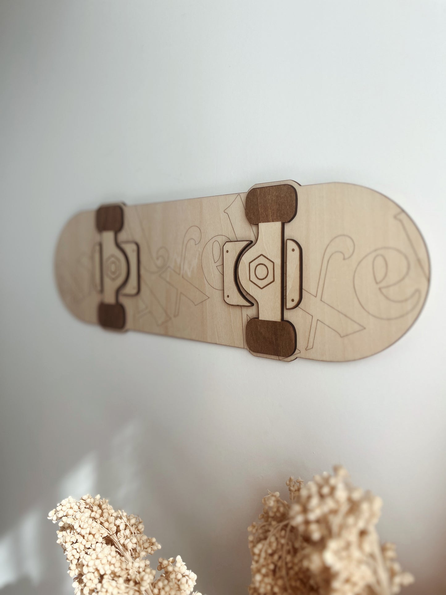 Skate en bois - Décoration murale