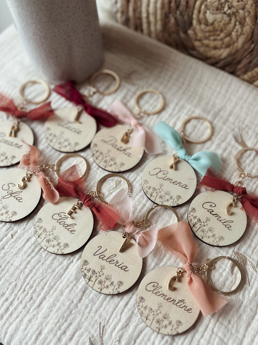 Porte clés en bois personnalisé