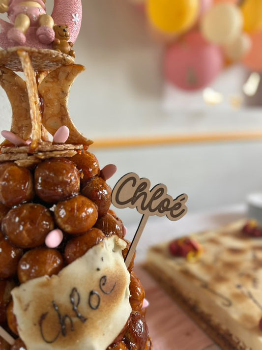 Caketopper en bois pour enfant