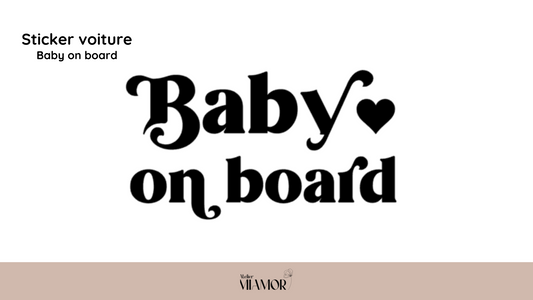 Sticker pour voiture baby on board