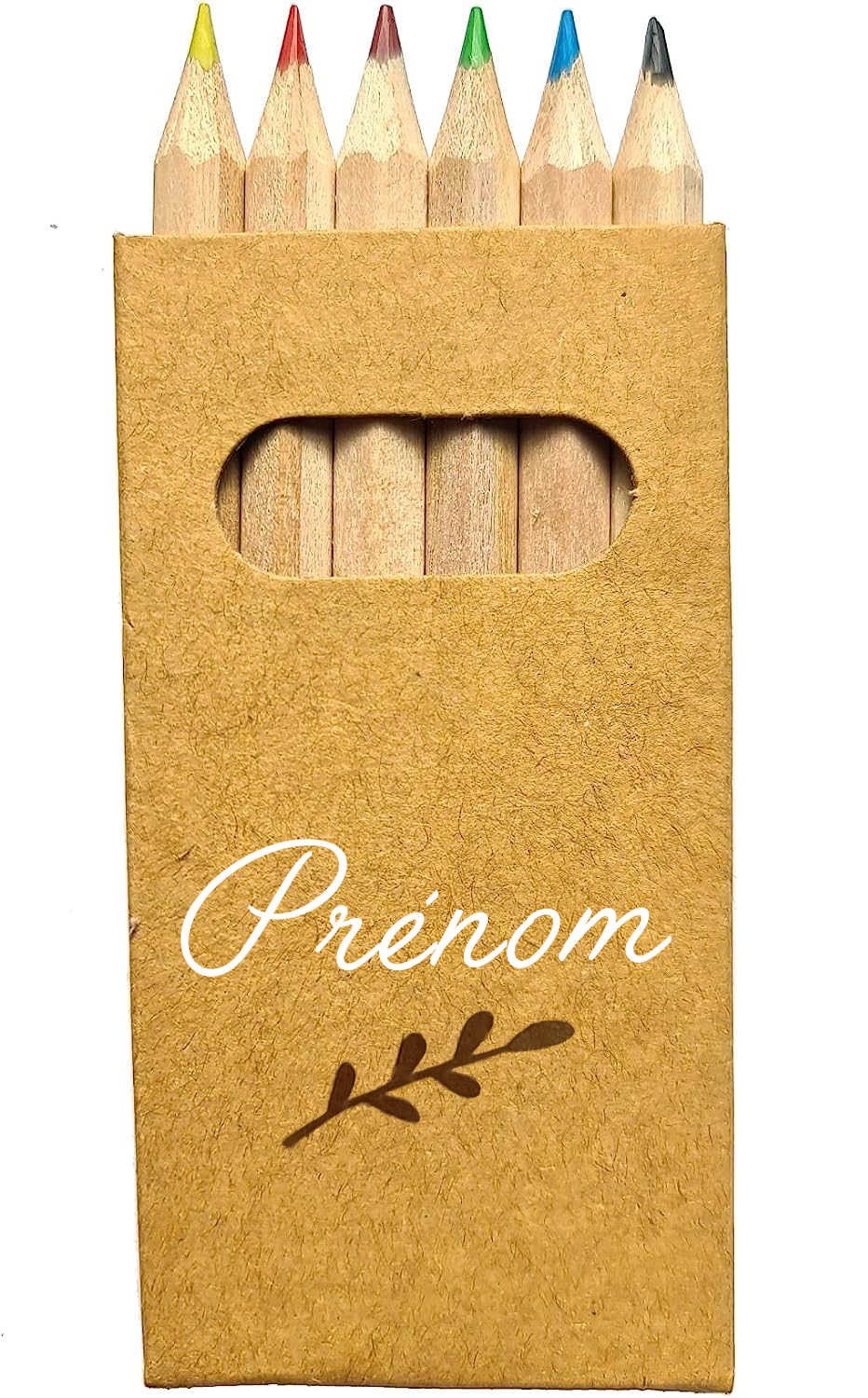 Boite de crayons de couleur personnalisée