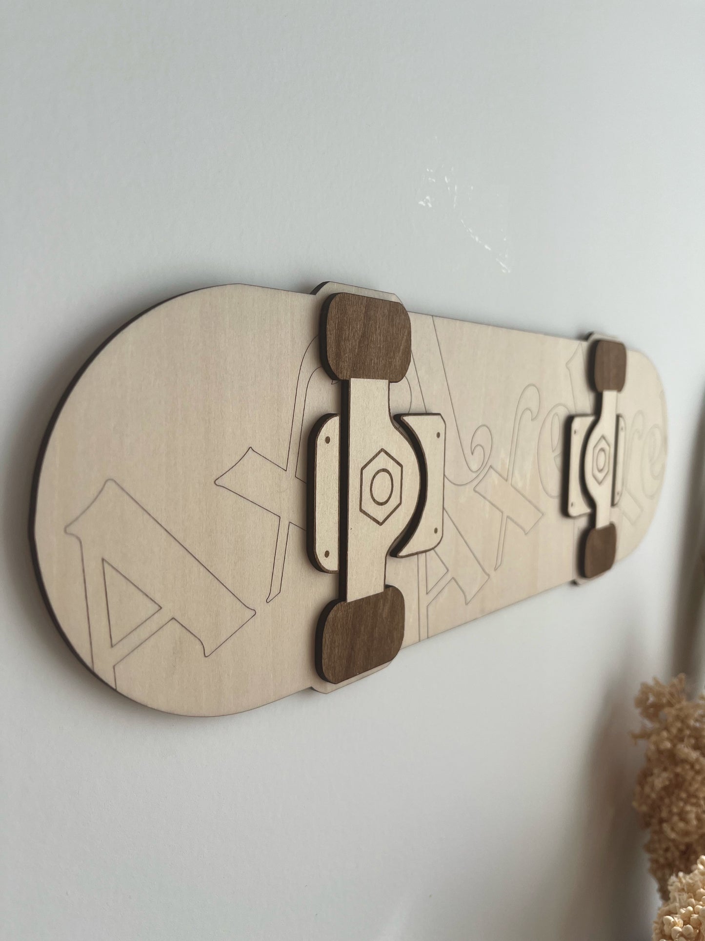 Skate en bois - Décoration murale