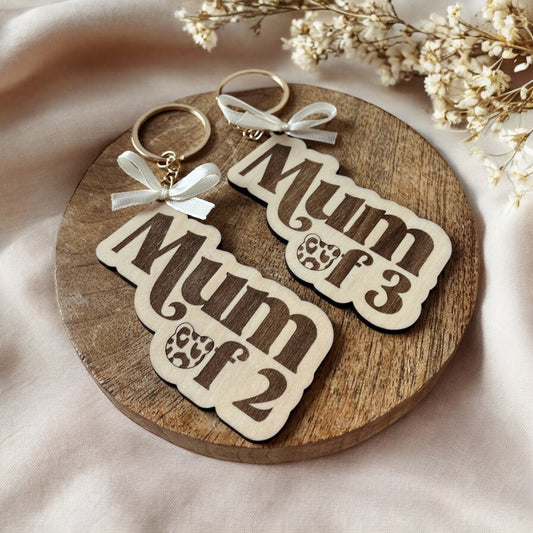 Porte clé "mum of" personnalisé