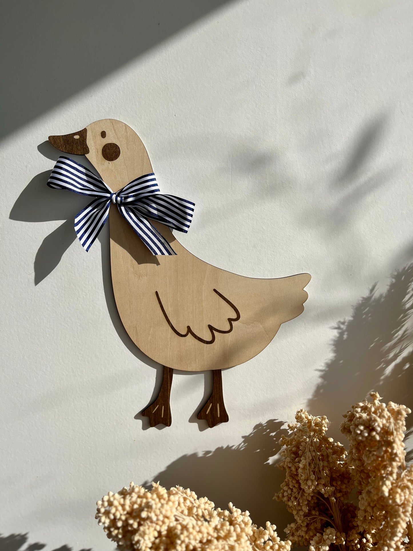 Oie en bois - Décoration murale