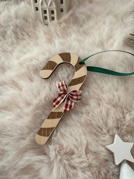 Sucre d’orge - Suspension sapin en bois