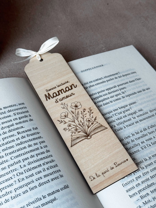 Marque page personnalisé en bois