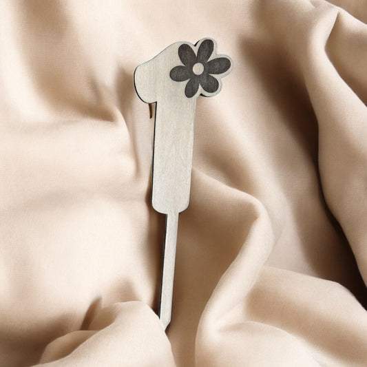 Caketopper chiffre marguerite