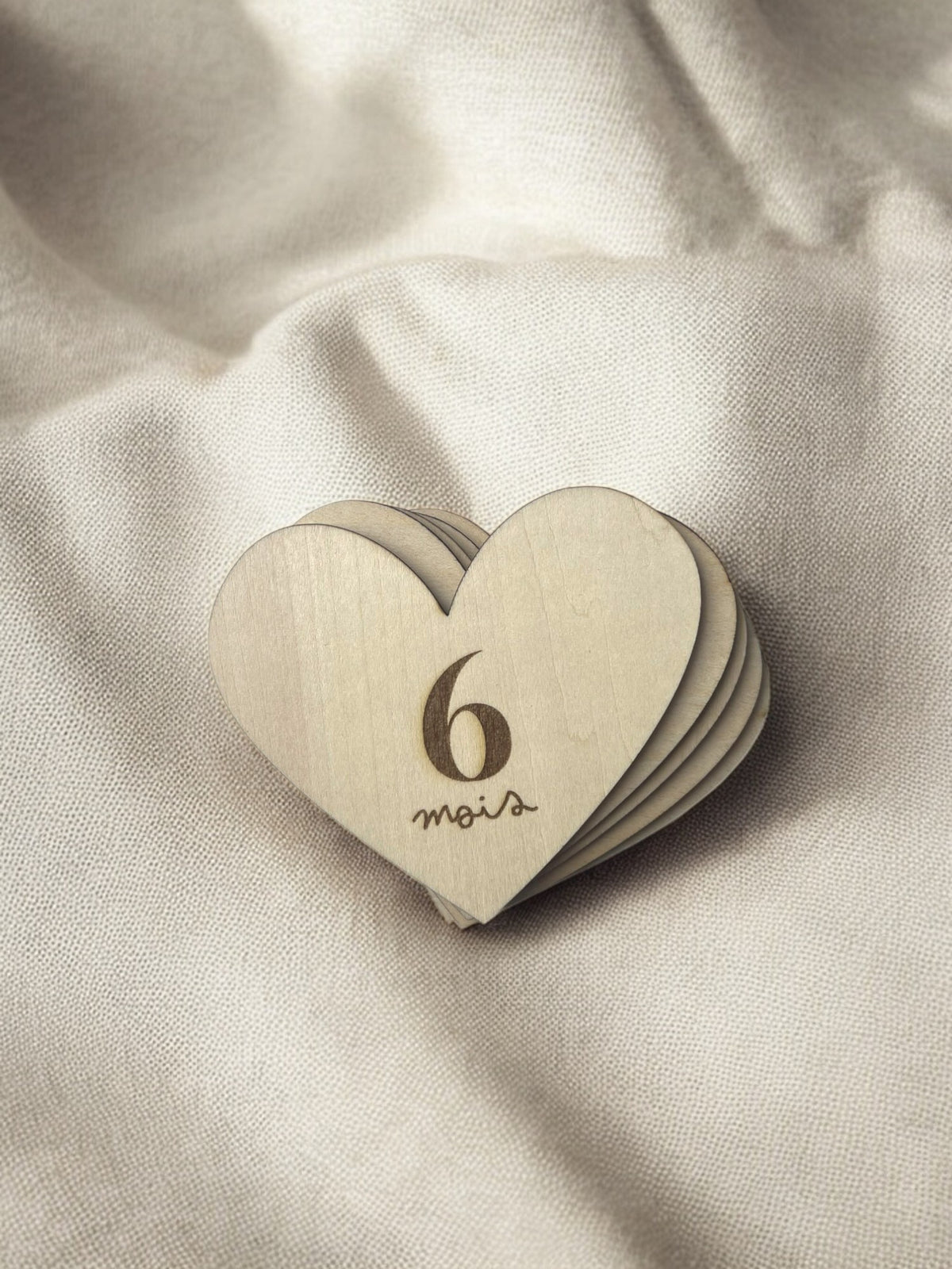 Cartes étapes coeur - Première année de bébé - 1 à 12 mois