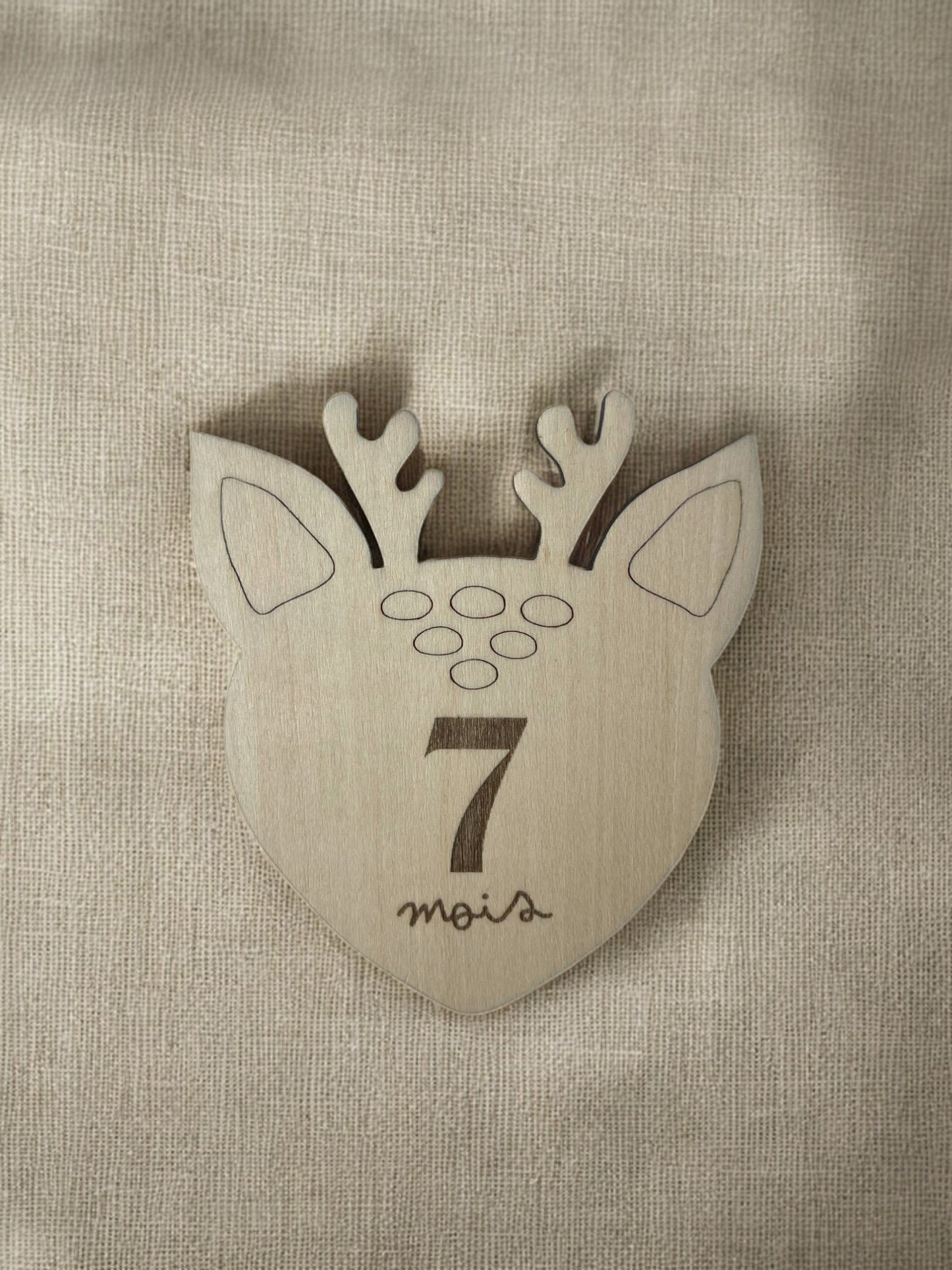 Cartes étapes faon - Première année de bébé - 1 à 12 mois