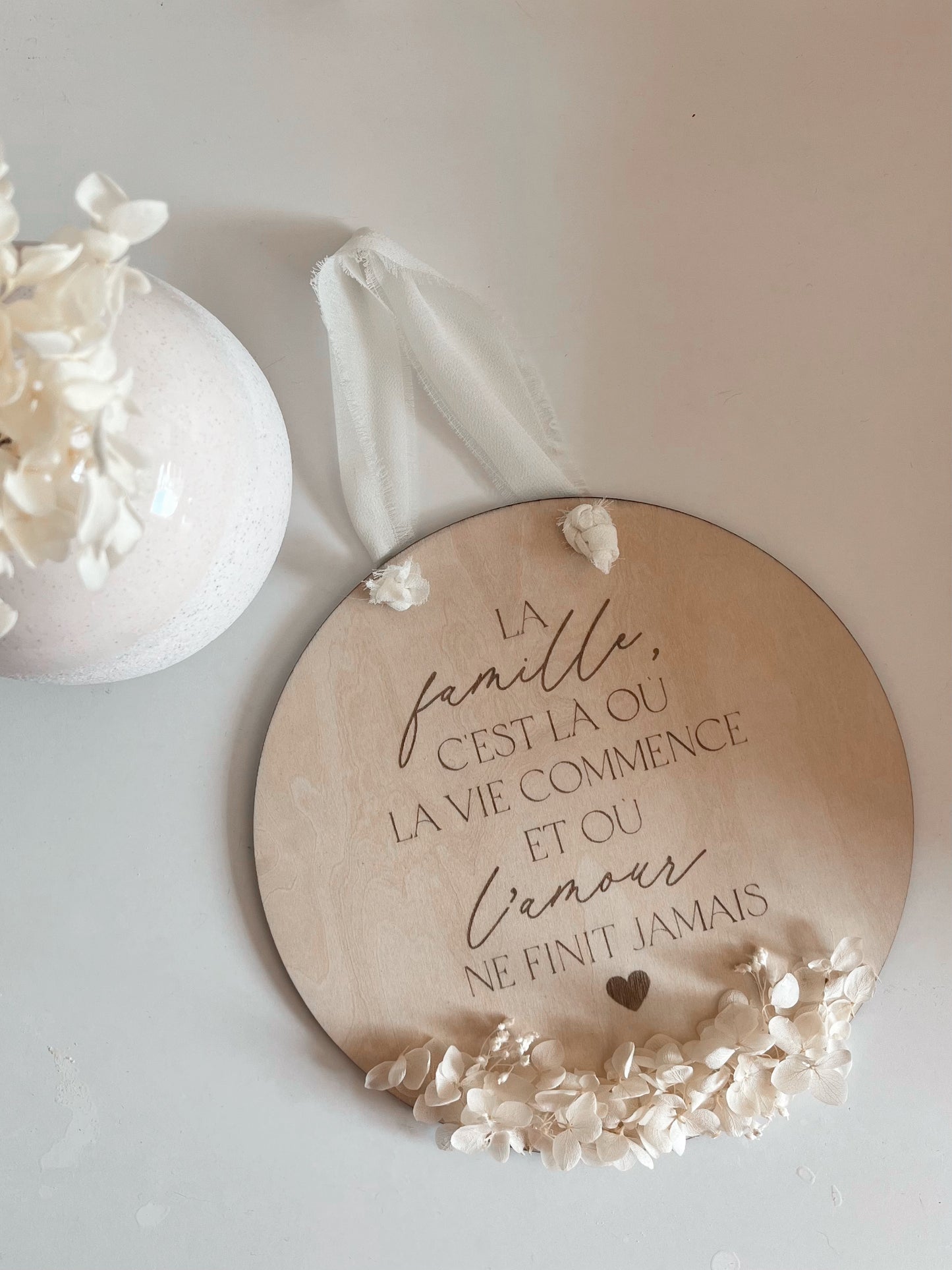 Panneau bonheur en famille