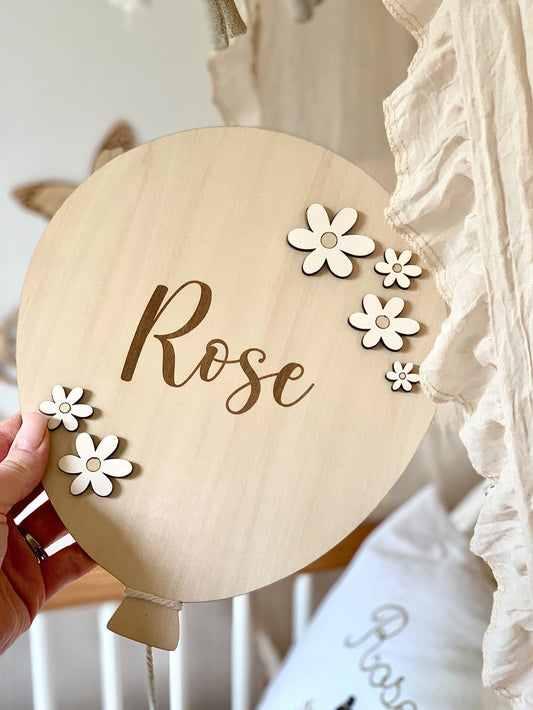 Ballon floral - Décoration murale