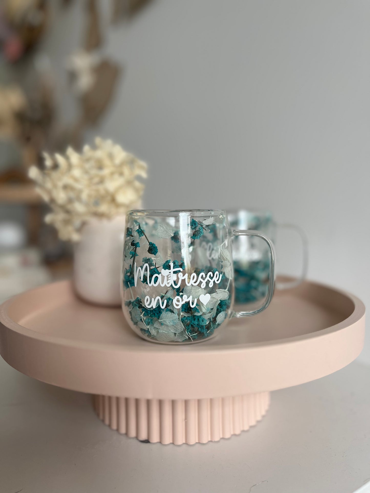 Tasse fleurie - Personnalisation au choix