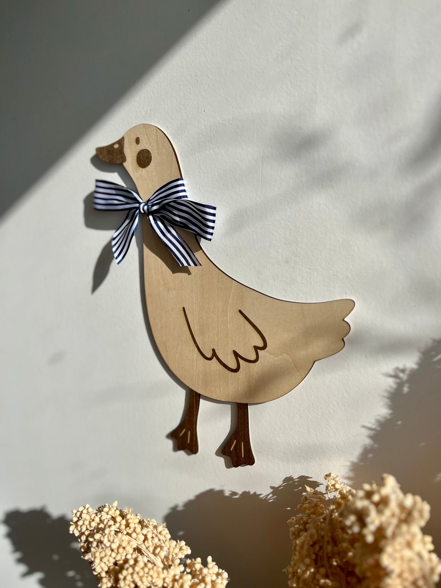 Oie en bois - Décoration murale