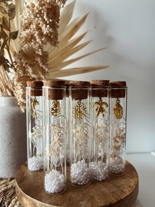 Marque-place Noël - Fiole personnalisée