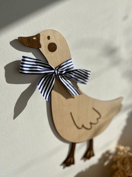Oie en bois - Décoration murale