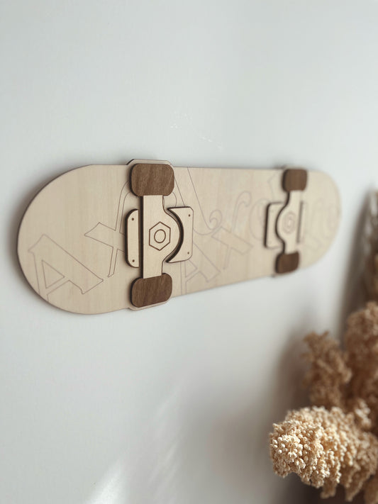 Skate en bois - Décoration murale