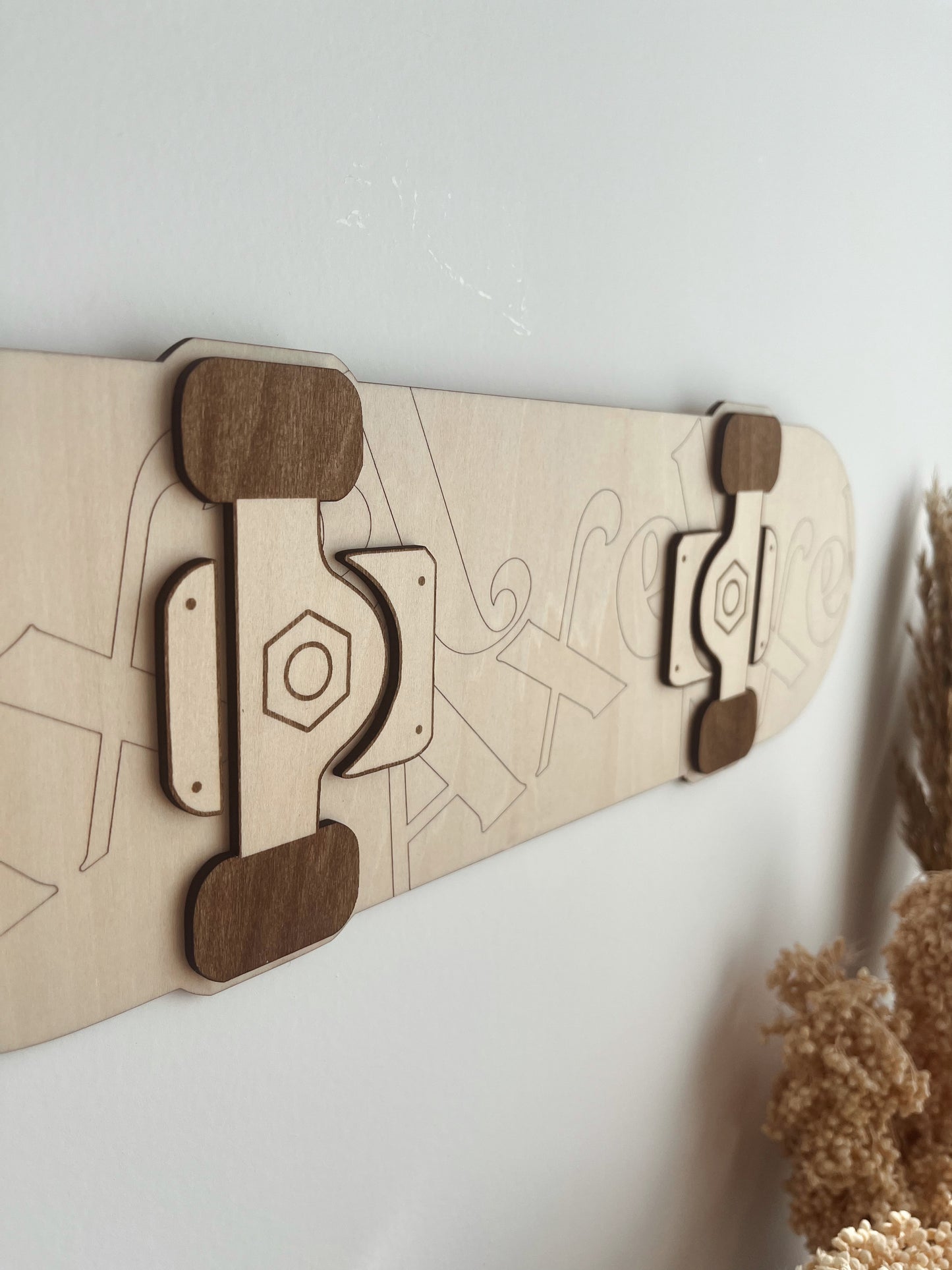 Skate en bois - Décoration murale