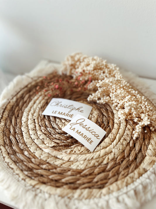 Sticker pour cintre mariage