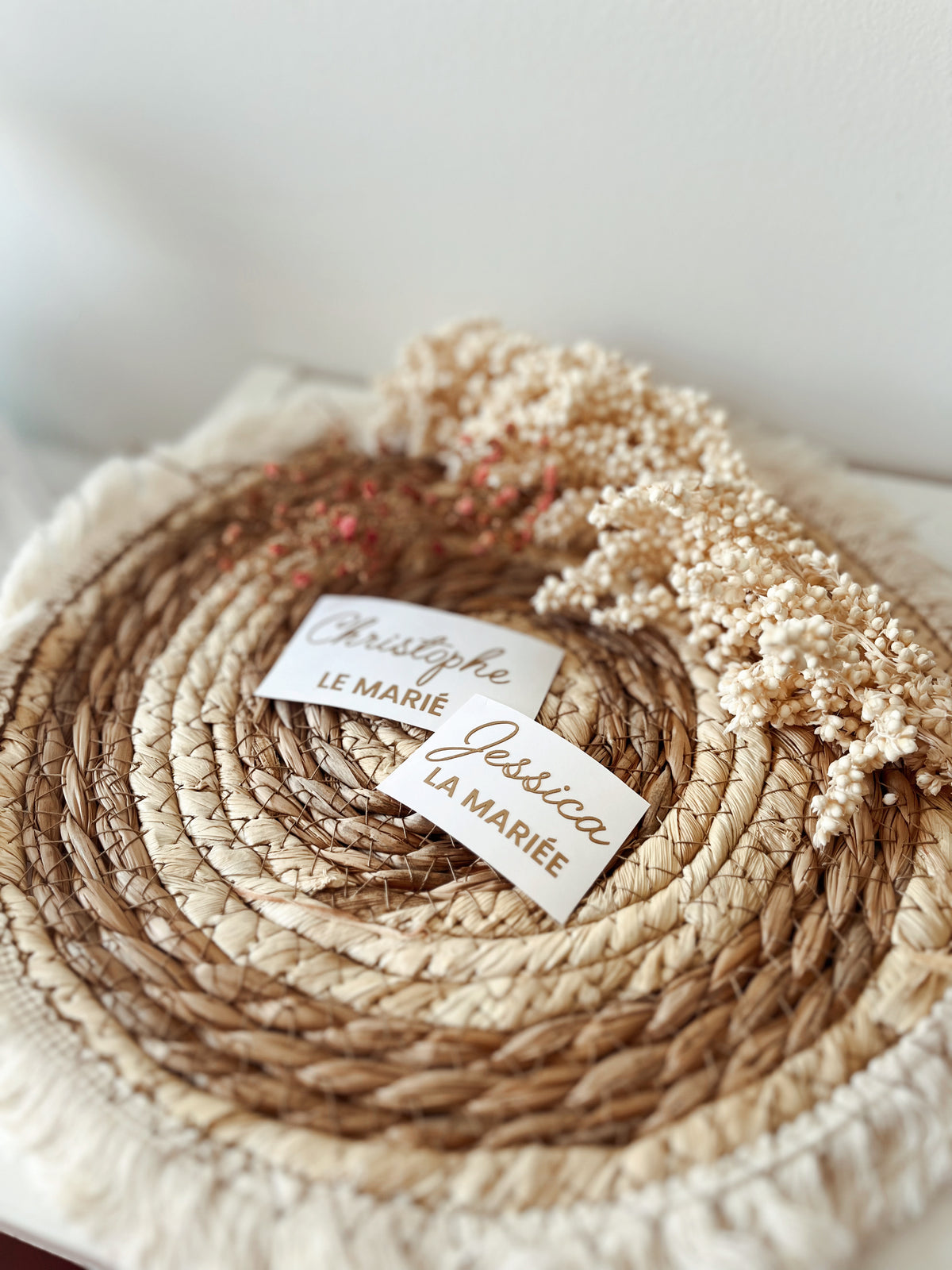 Sticker pour cintre mariage
