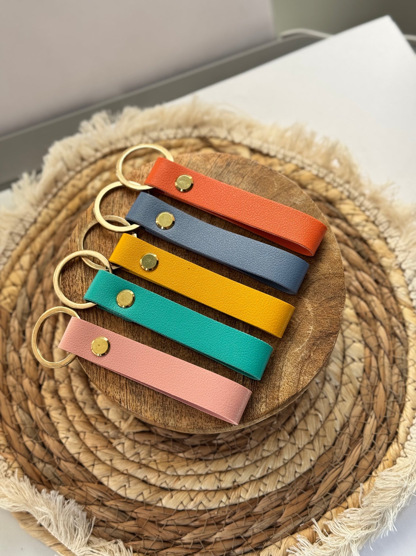 Porte clés en cuir "Bride to be"