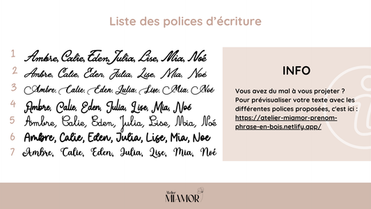 Phrase en bois à personnaliser - Décoration murale