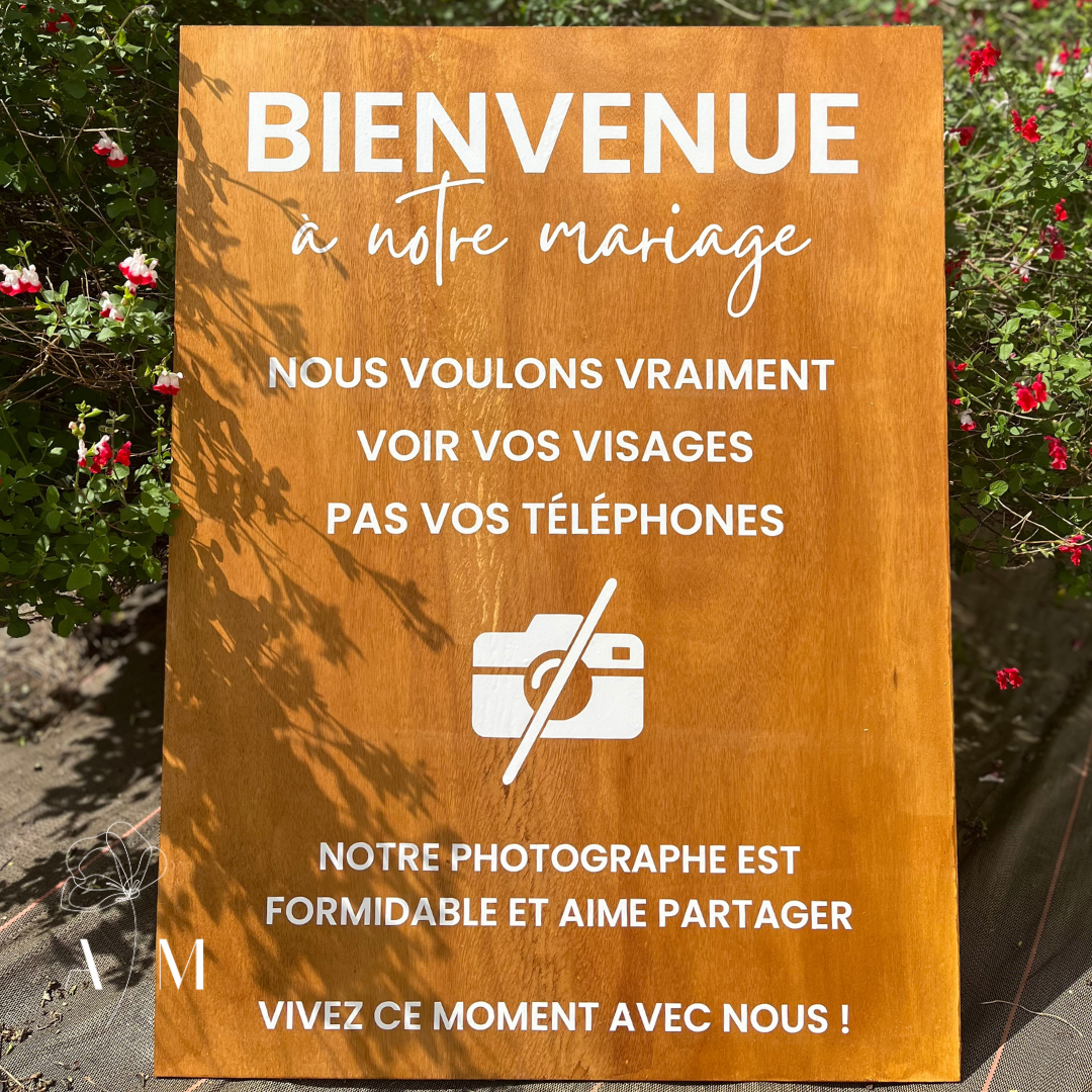 Panneau de bienvenue à personnaliser