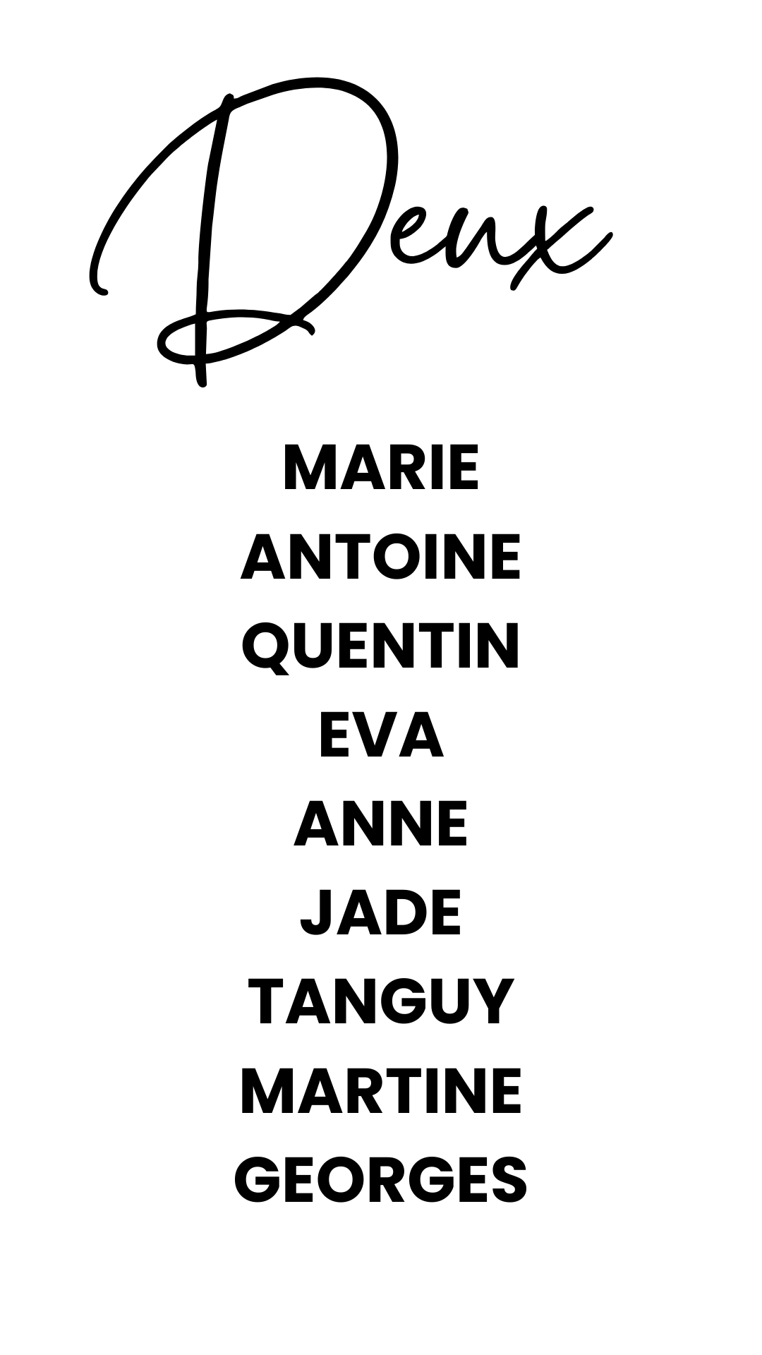 Stickers plan de table sur vases