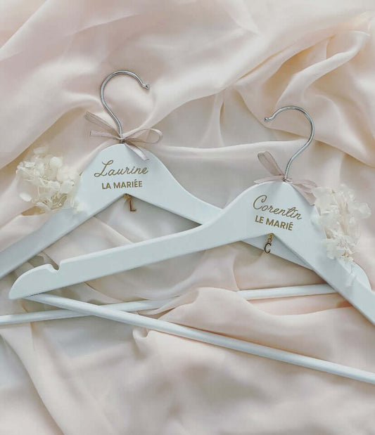 Cintre personnalisé pour mariage