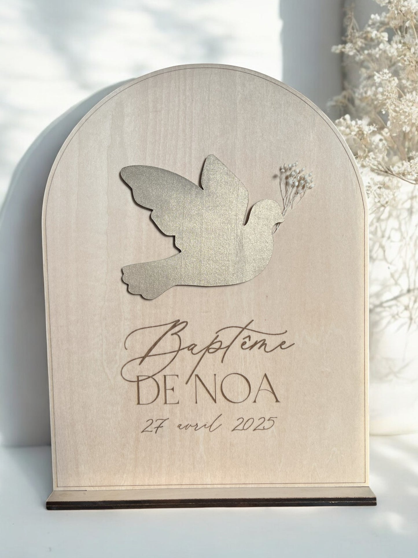 Panneau baptême personnalisé