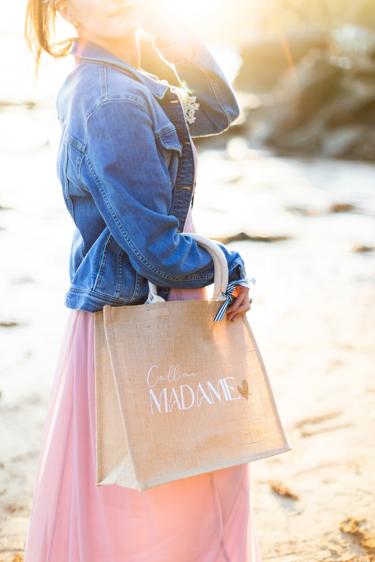 Sac cabas en jute - Call me Madame