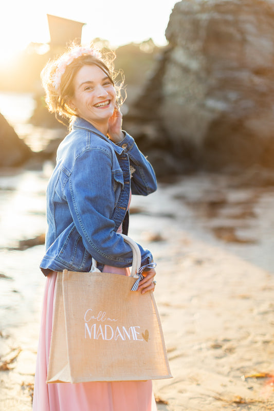 Sac cabas en jute - Call me Madame
