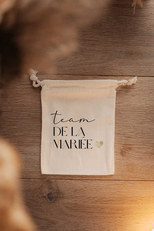 Sac pochon - Team de la mariée