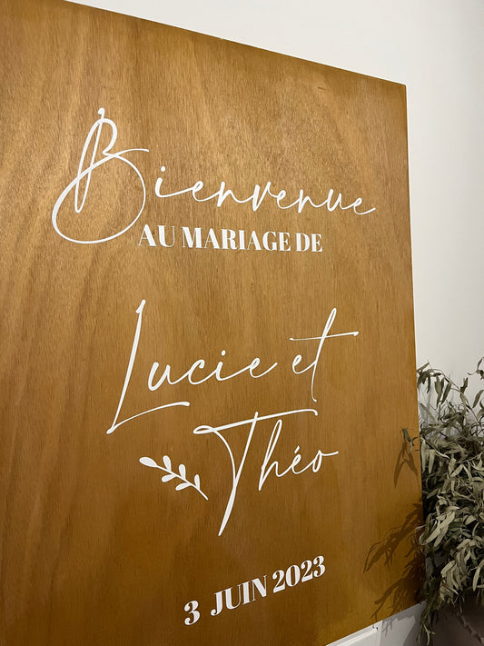 Panneau de bienvenue mariage | Atelier Miamor