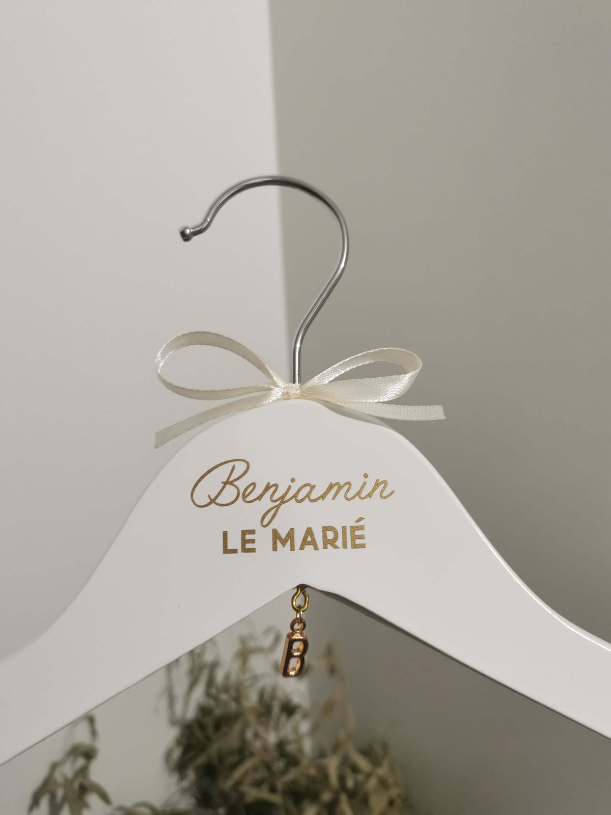 Cintre personnalisé pour mariage