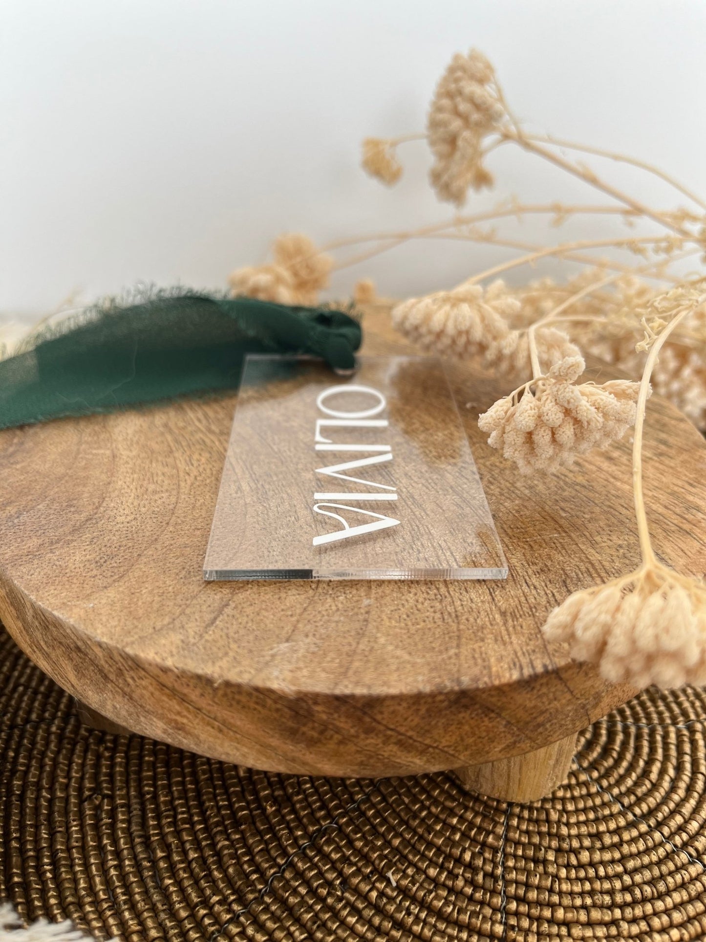 Marque-place élégant plexiglass - Atelier Miamor