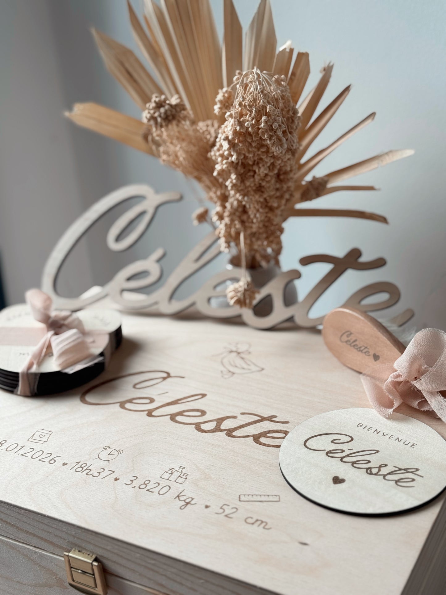 Coffret de naissance personnalisé - Cadeau original pour bébé