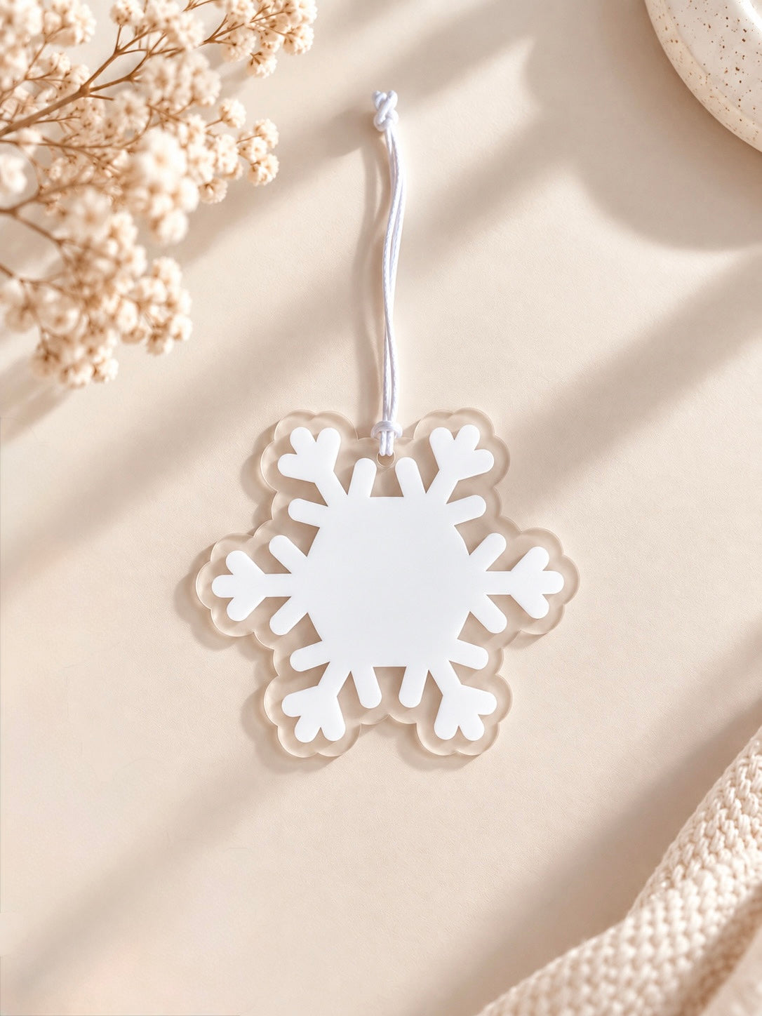 Flocon de Noël – Suspension personnalisée pour sapin