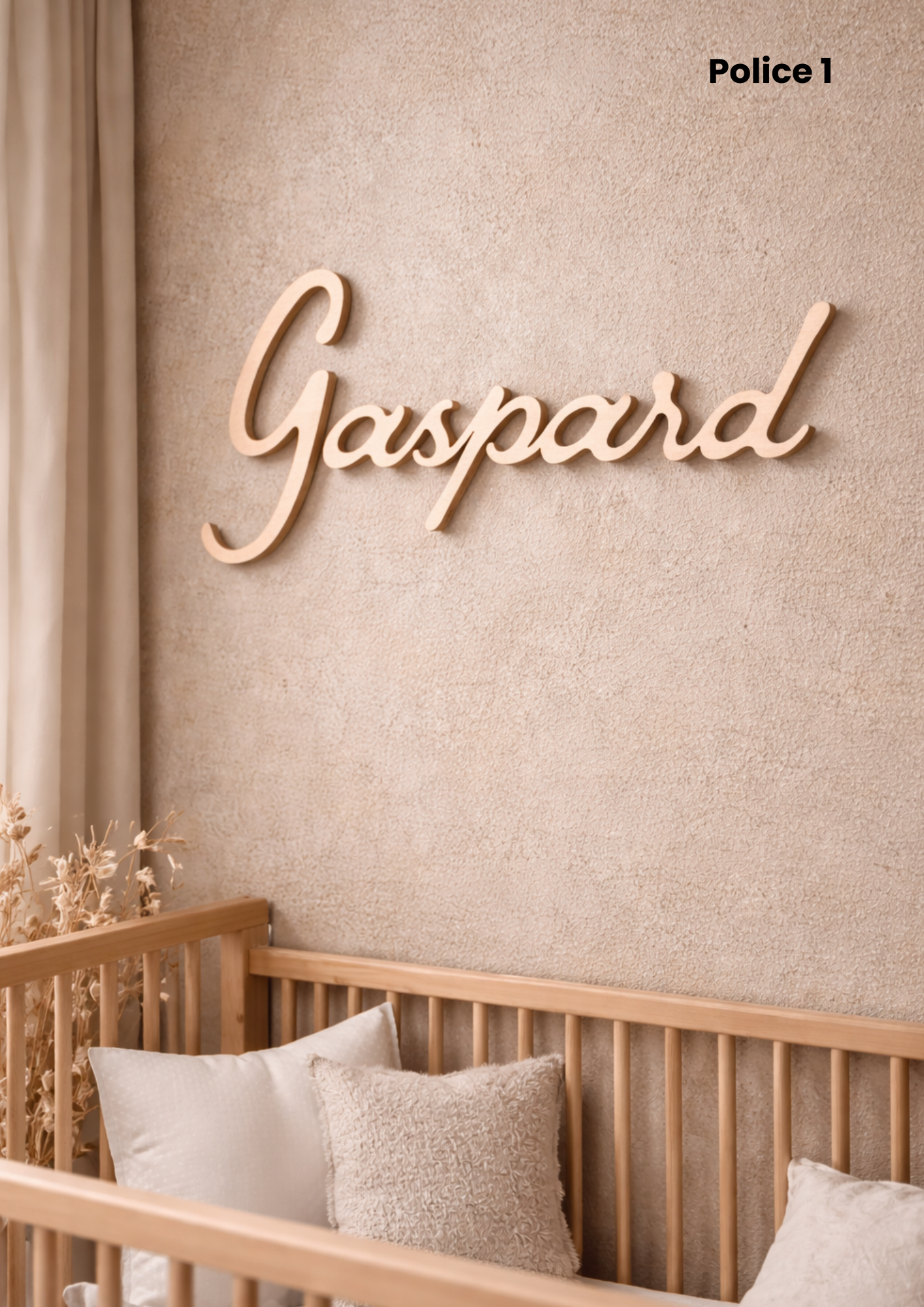 Prénom en bois à personnaliser - Décoration murale