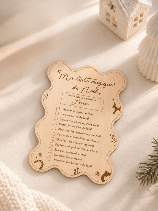 Ma liste magique du Père Noël personnalisé