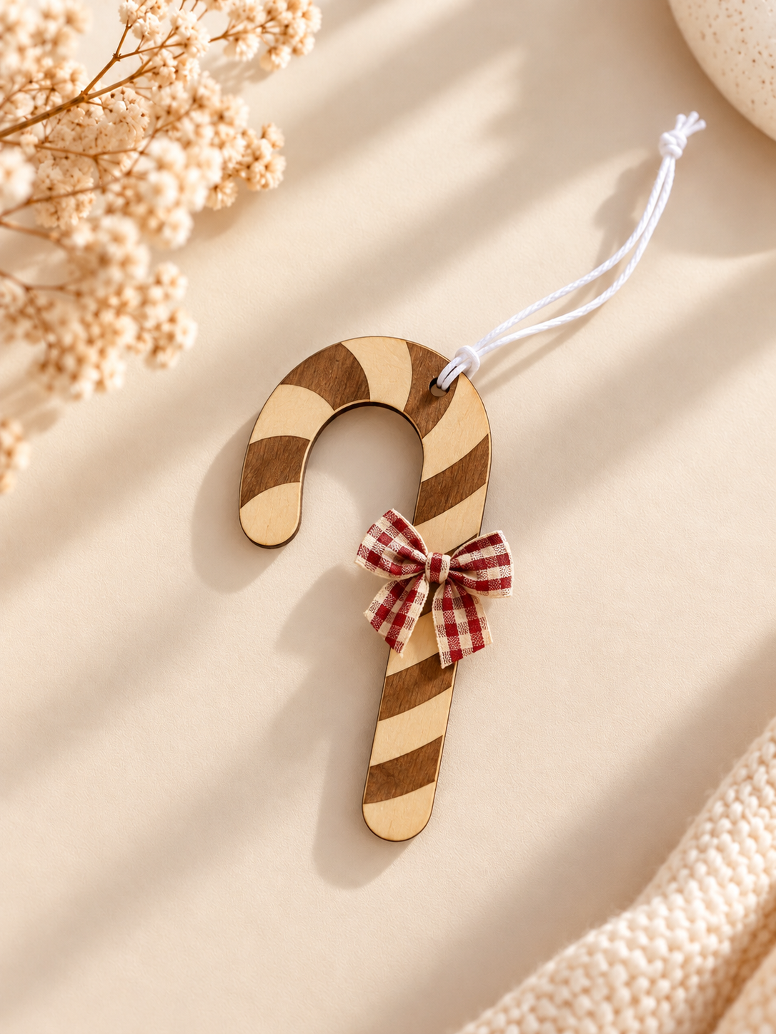 Sucre d’orge - Suspension sapin en bois