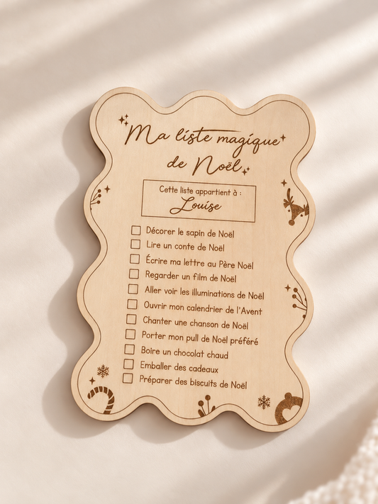 Ma liste magique du Père Noël personnalisé