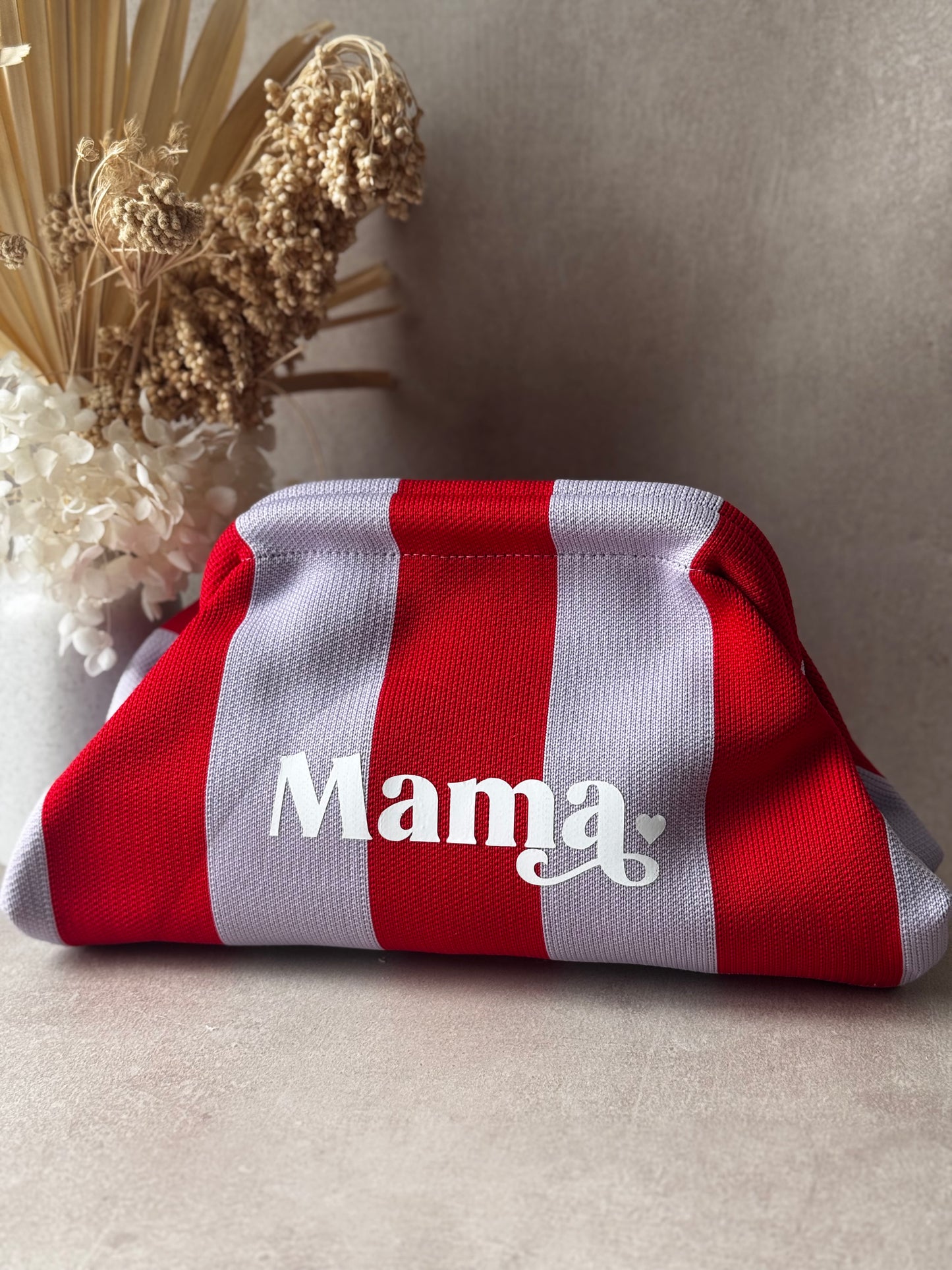 Trousse / Pochette personnalisée rayée
