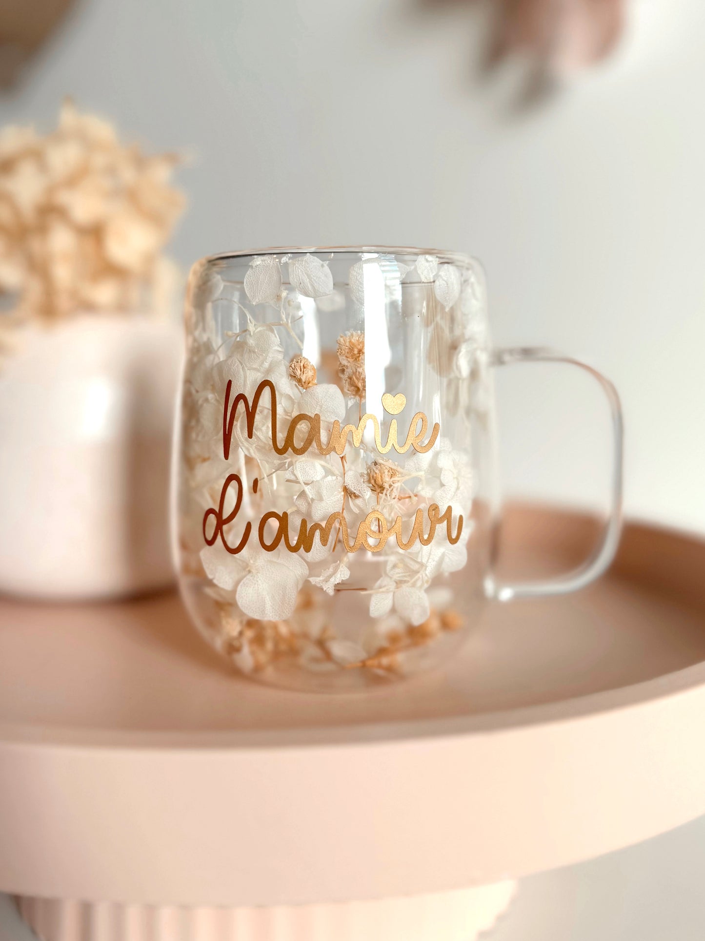 Tasse fleurie - Personnalisation au choix