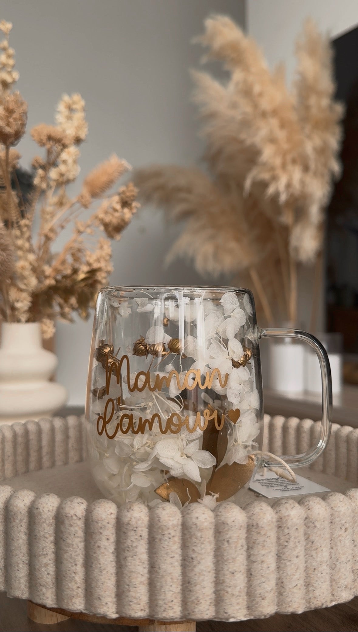 Tasse fleurie - Personnalisation au choix