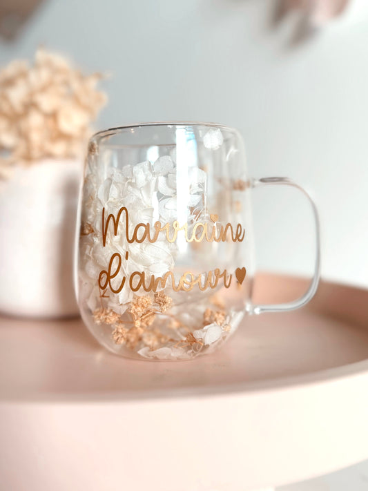 Tasse fleurie - Personnalisation au choix