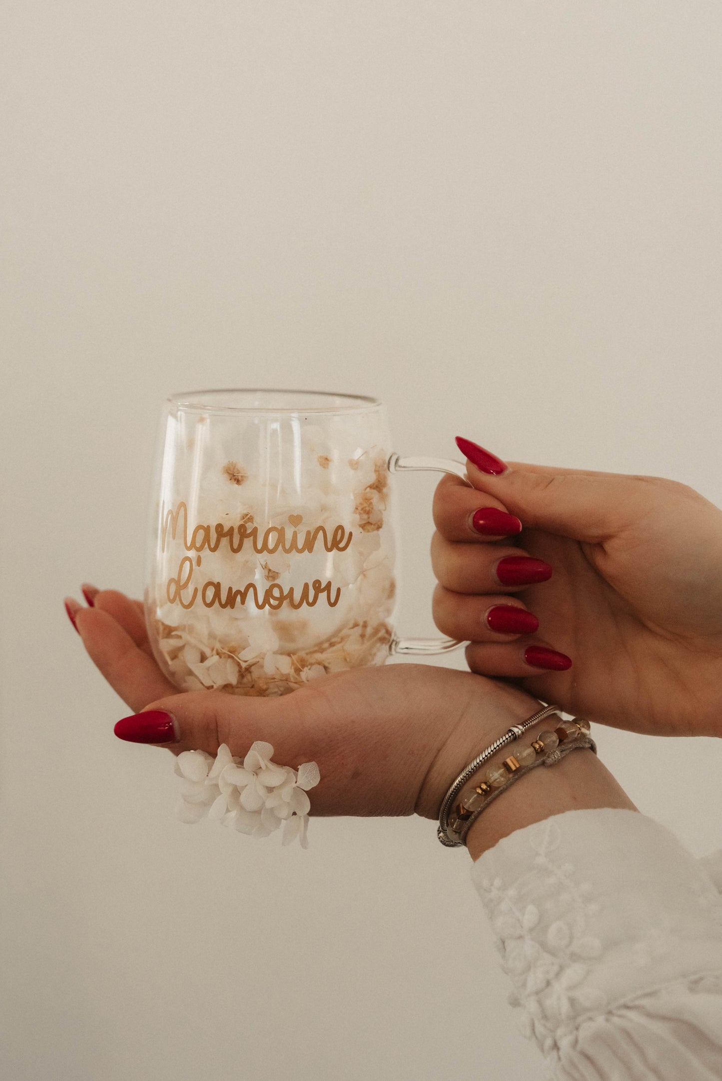 Tasse fleurie - Personnalisation au choix