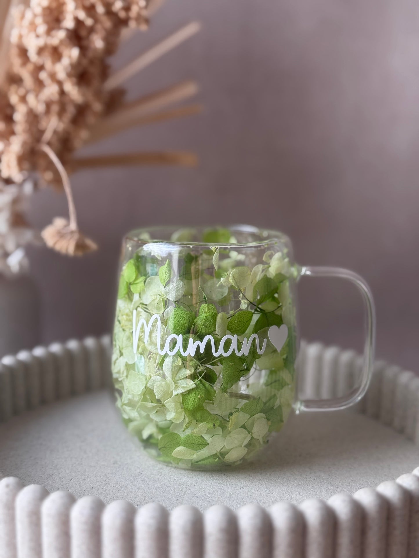 Tasse fleurie - Personnalisation au choix