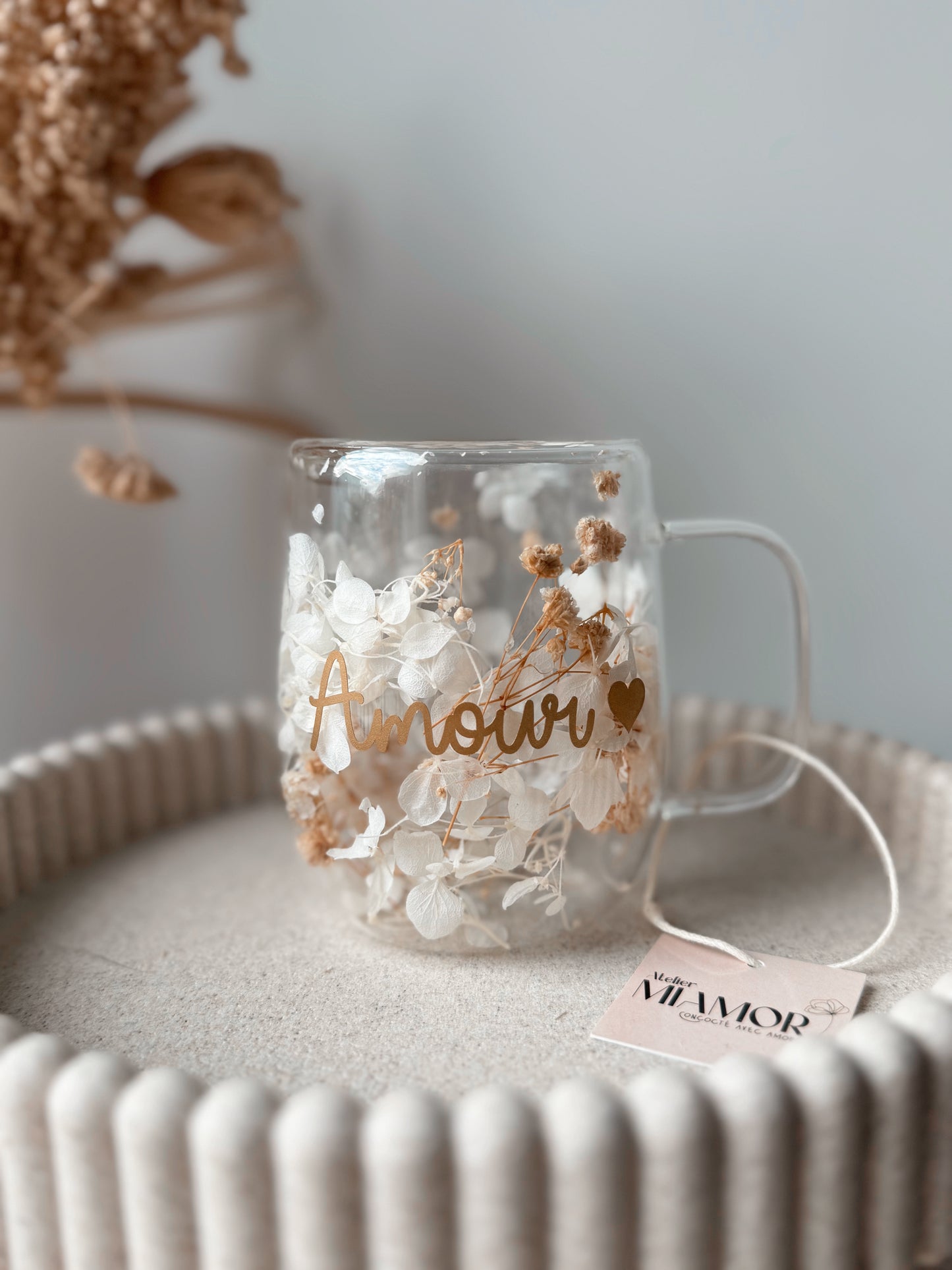 Tasse fleurie - Personnalisation au choix