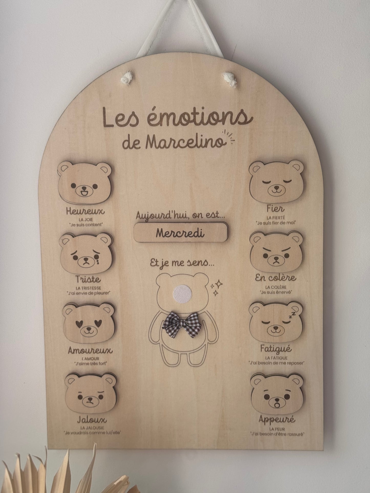Panneau des émotions personnalisé enfant
